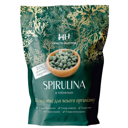 Спирулина таблетки "Spirulina" Health Hunter, 100г.